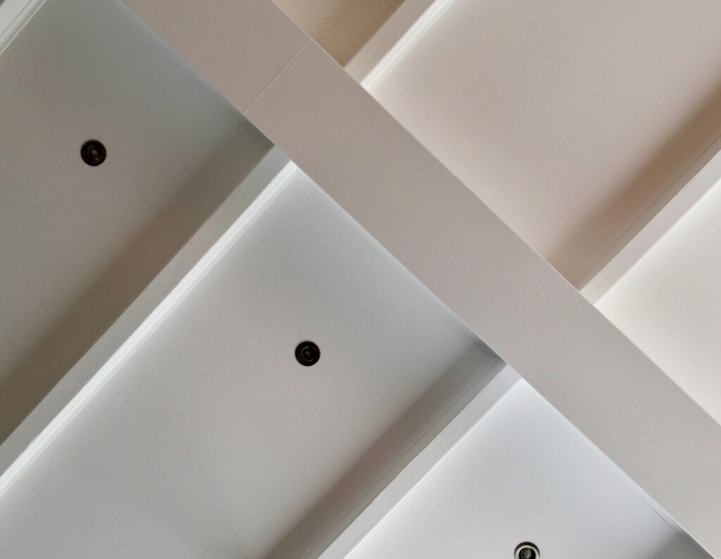 Ceiling with recessed lighting