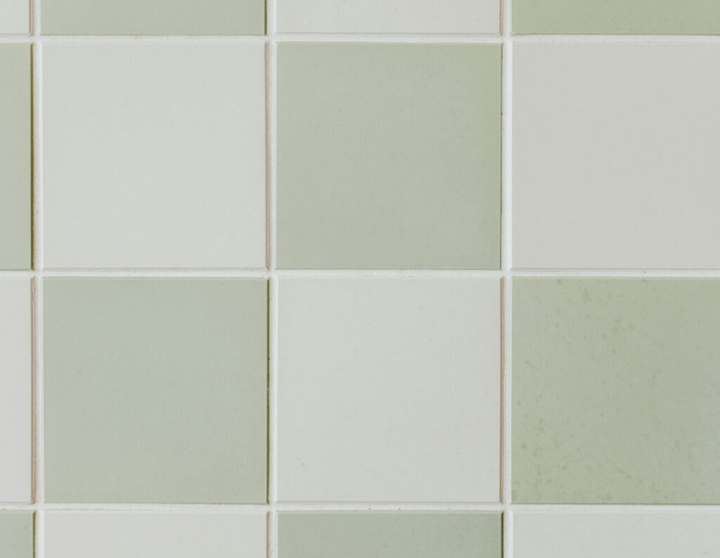 Beige floor tiles